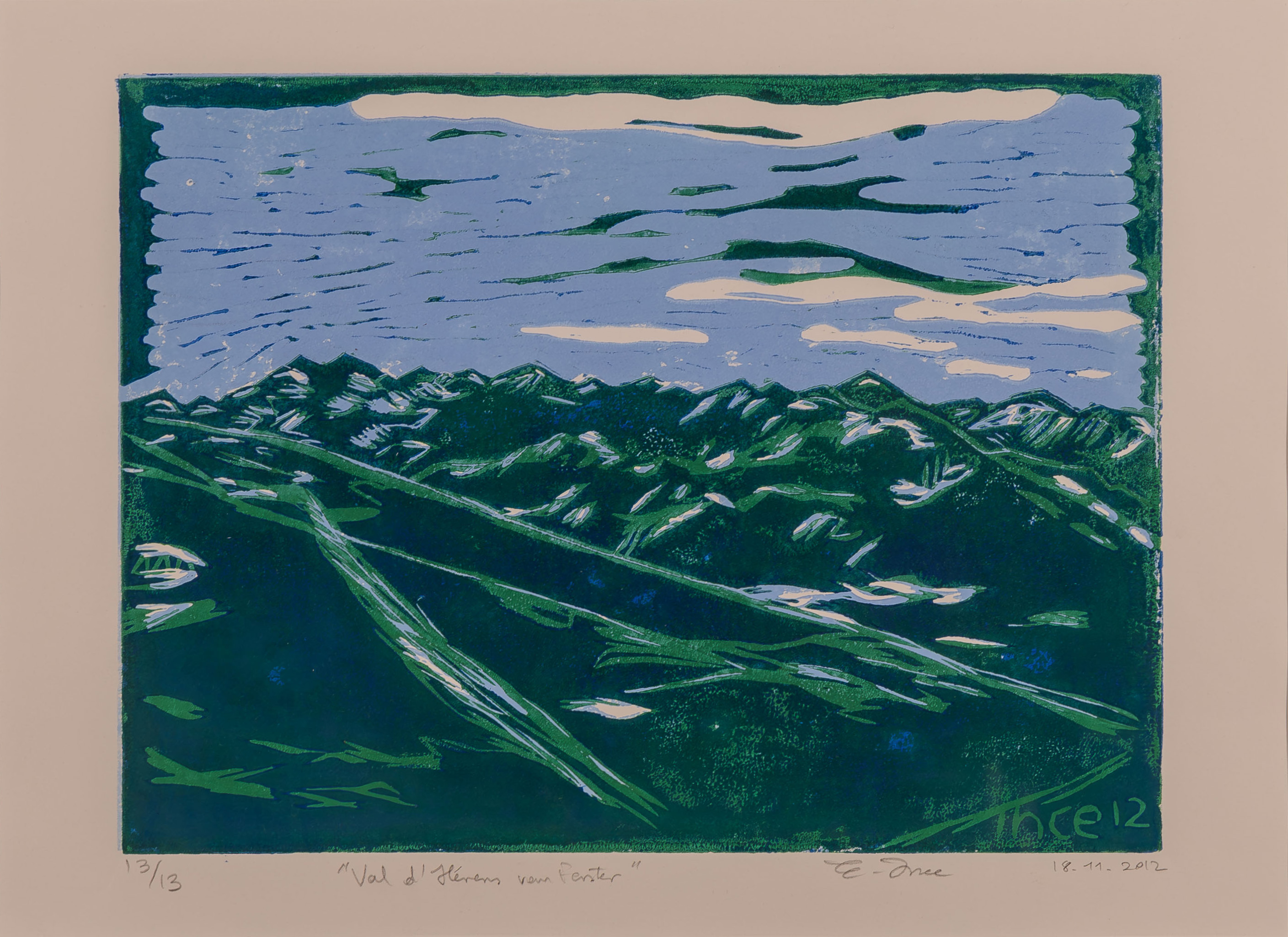 Val d'hérens vom Fenster