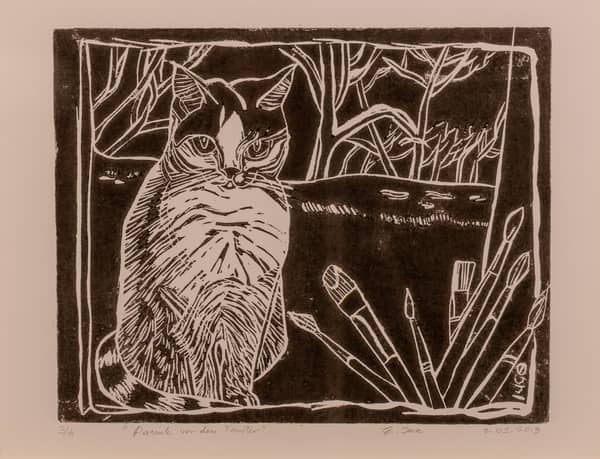 Pamuk vor dem Fenster